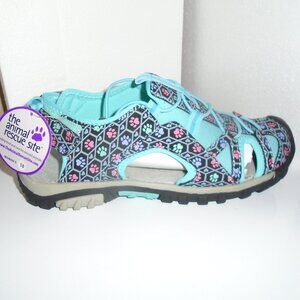 NEW ANIMAL RESCUE SITE DOG PAW ADJUSTABLE SANDALS WALKING SHOES WOMENS SIZE 10